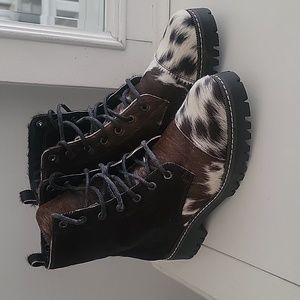 Cowhide boots